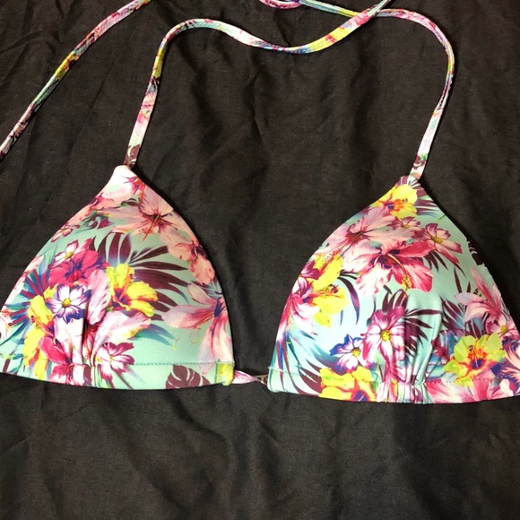 Garage teal tropical 2 piece swimsuit bikini - Picture 5 of 10
